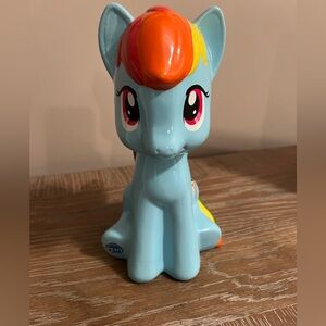 Hasbro 2015 My Little Pony Rainbow Dash coin bank & Rainbow Dash PVC figure